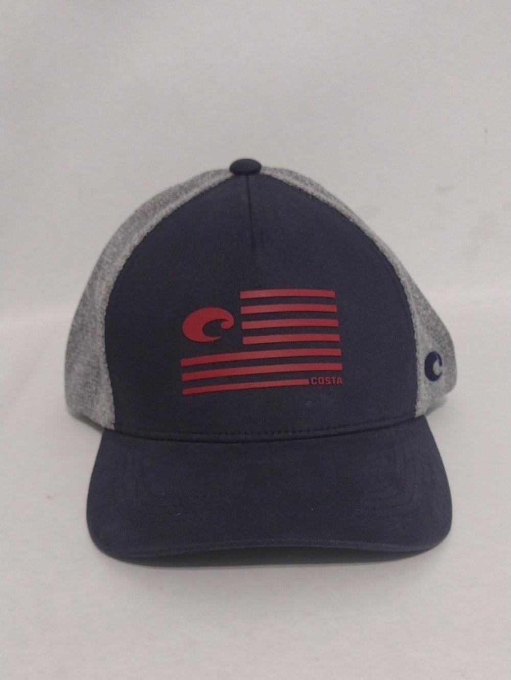 Costa Navy And Gray Mesh Baseball Cap (J1251)